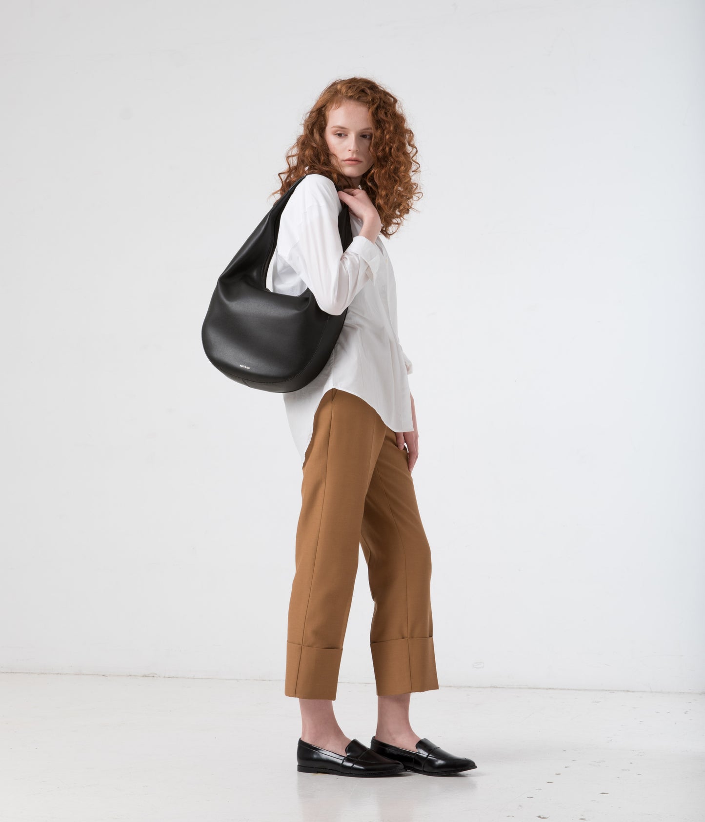 MAIKKI Vegan Hobo Bag - Loom | Color: Black - variant::blacks