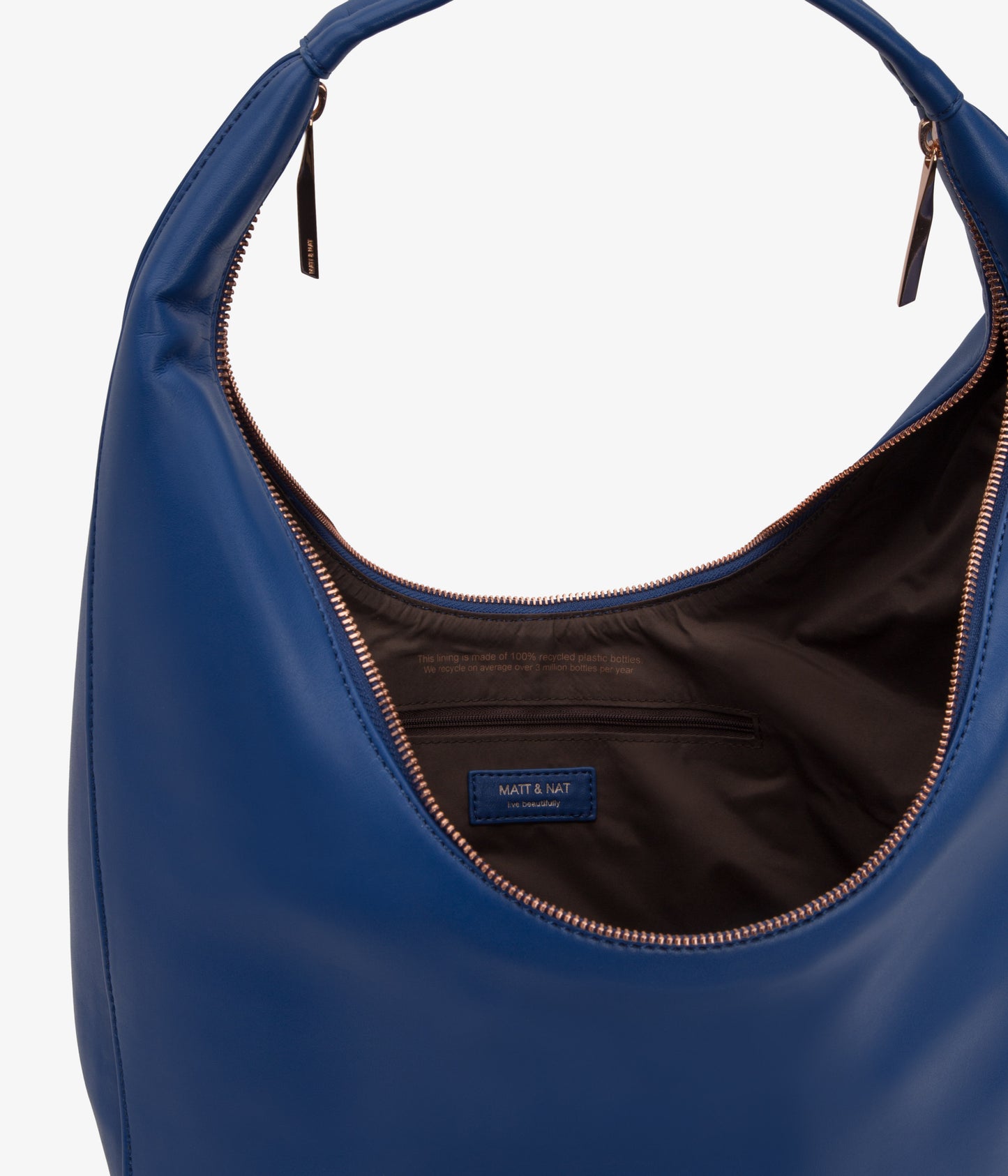 MAIKKI Vegan Hobo Bag - Loom | Color: Blue - variant::mystic