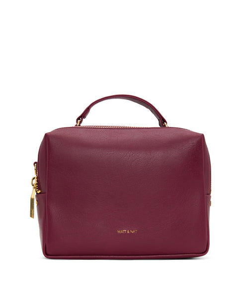 LIV Vegan Crossbody Bag - Vintage | Color: Purple - variant::garnet