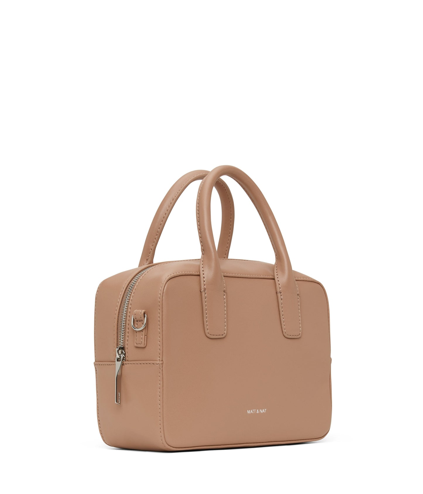 ARLIE Small Vegan Satchel - Loom | Color: Tan - variant::cafe