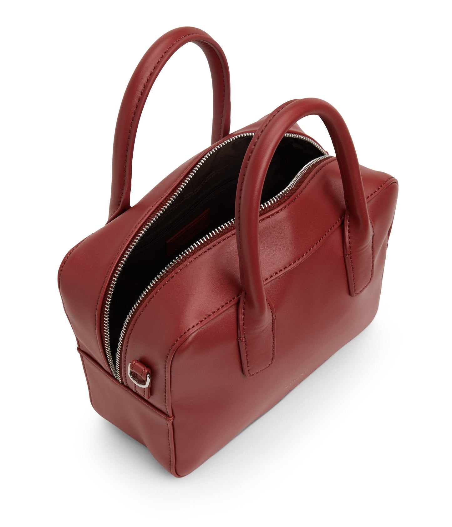 ARLIE Small Vegan Satchel - Loom | Color: Red - variant::gala