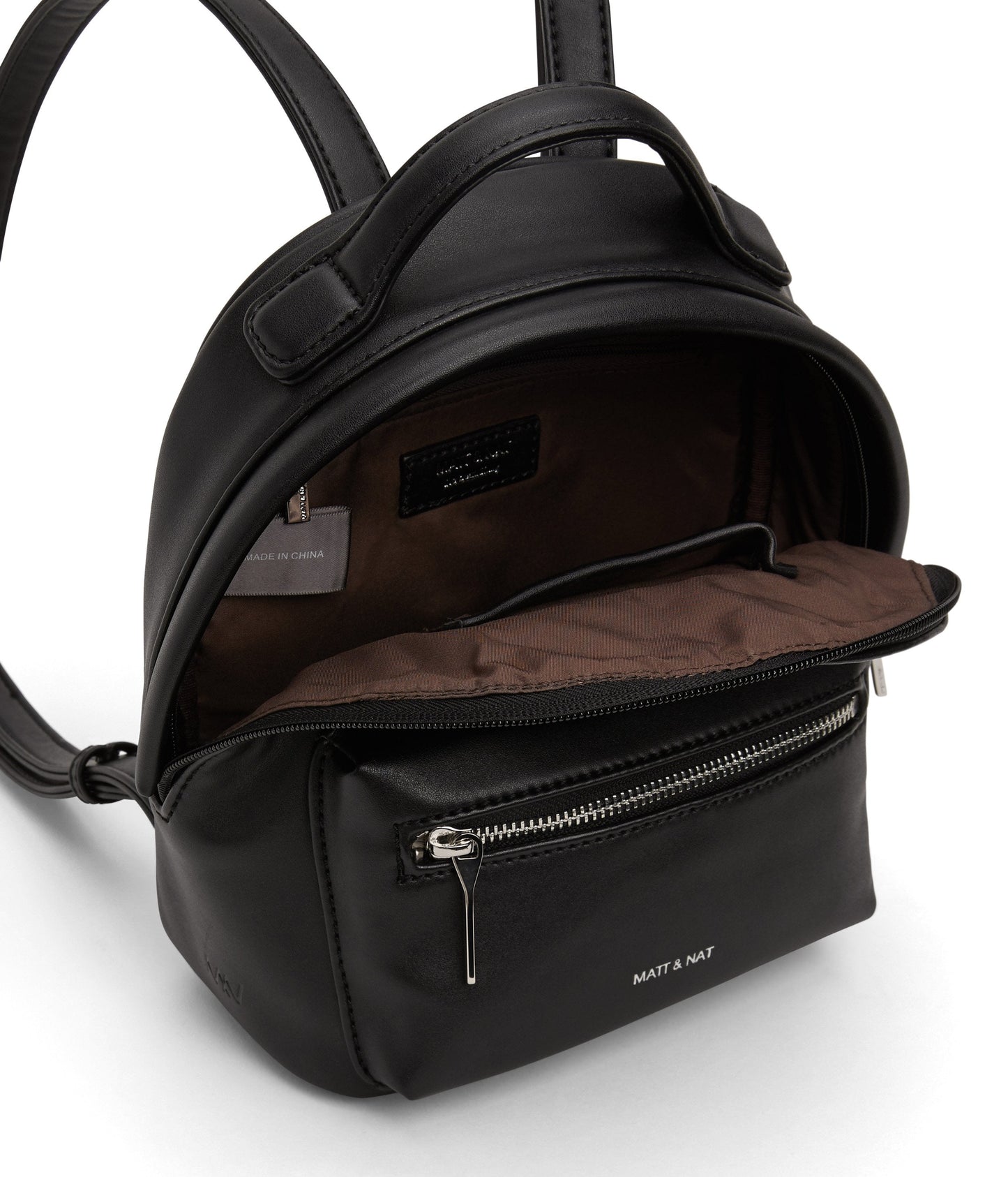 BALIMINI Vegan Mini Backpack - Loom | Color: Black - variant::black