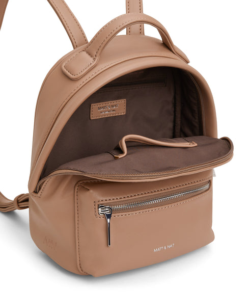 BALIMINI Vegan Mini Backpack - Loom | Color: Tan - variant::cafe