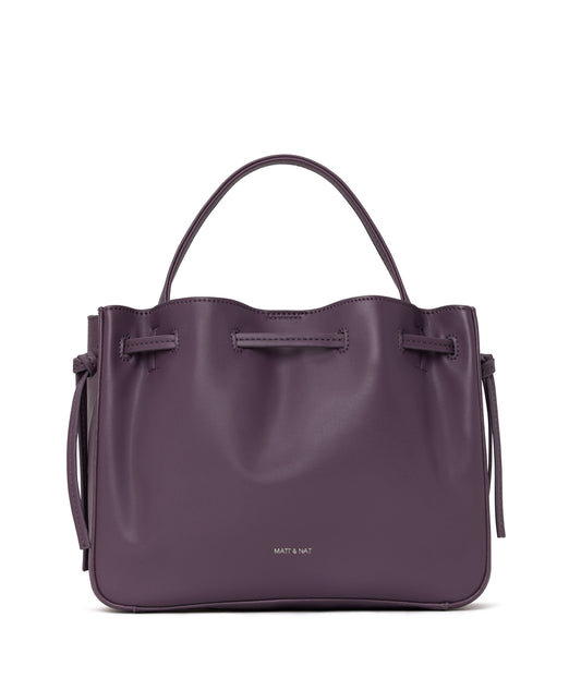 MENA Vegan Satchel - Loom | Color: Purple - variant::mulberry