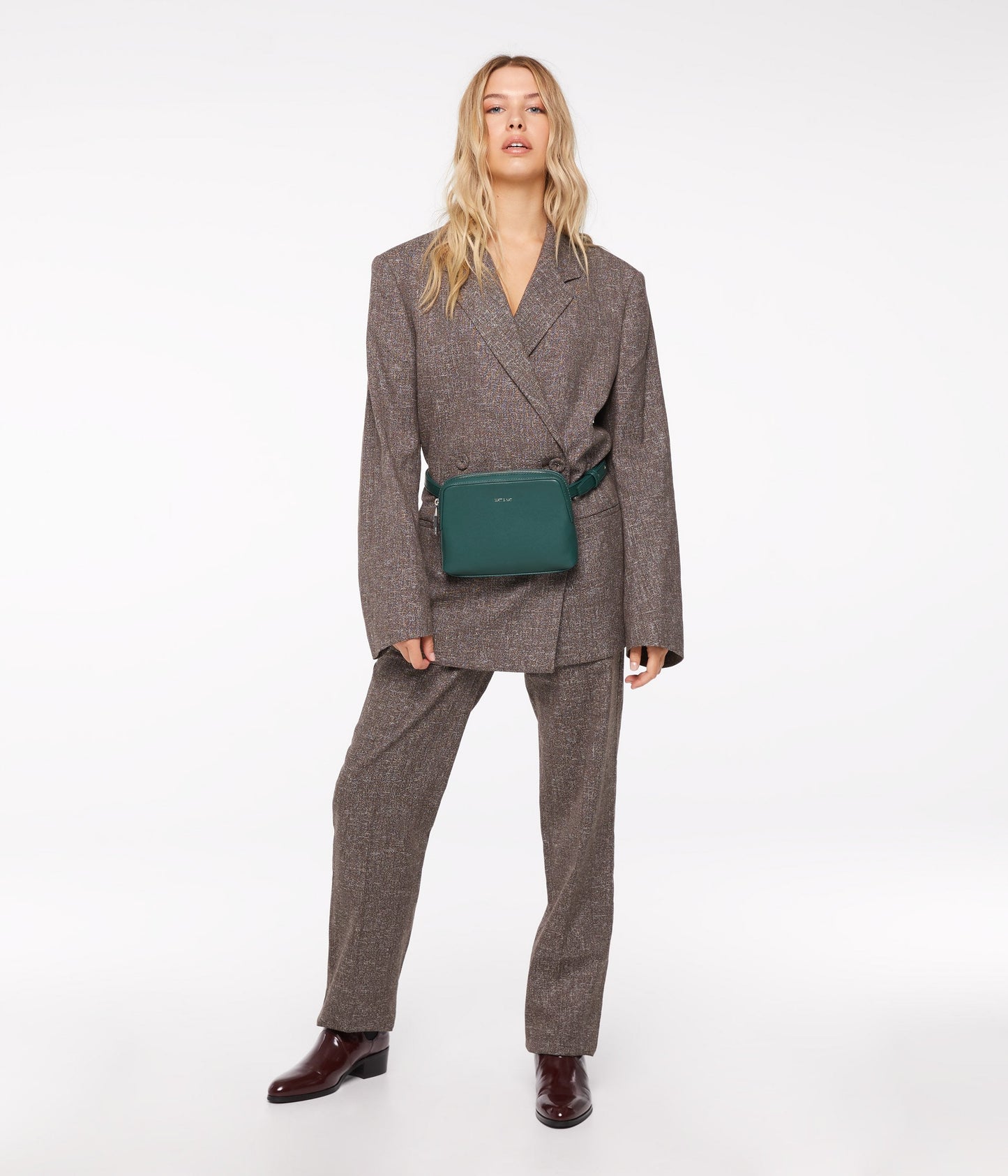 PARIS Vegan Belt Bag - Loom | Color: Tan - variant::cafe