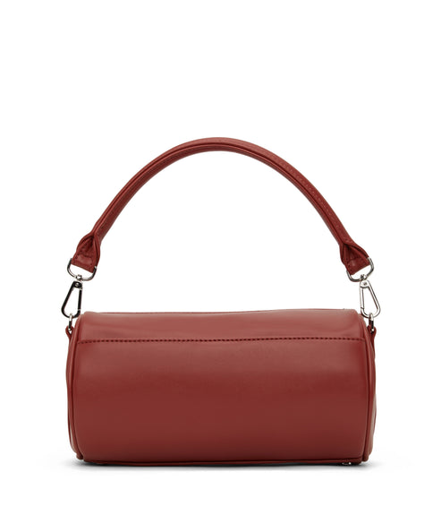 SEOUL Vegan Barrel Satchel - Loom | Color: Red - variant::gala