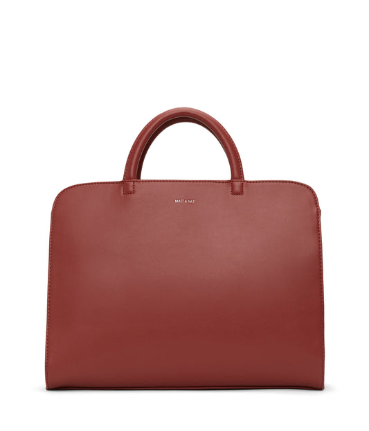 TIA Vegan Satchel - Loom | Color: Red - variant::gala