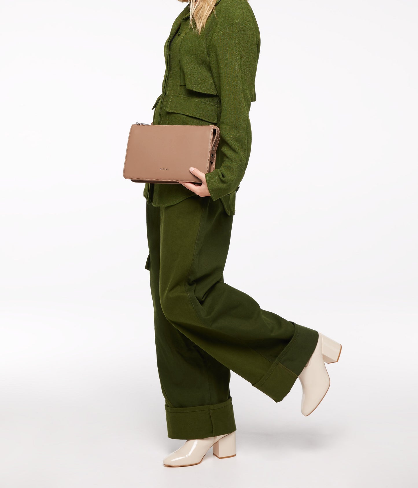 TORI Vegan Crossbody Bag - Loom | Color: Tan - variant::cafe