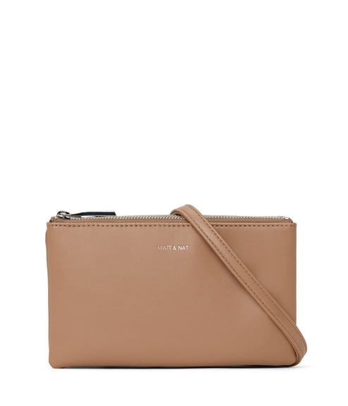 TRIPLET Vegan Crossbody Bag - Loom | Color: Tan - variant::cafe