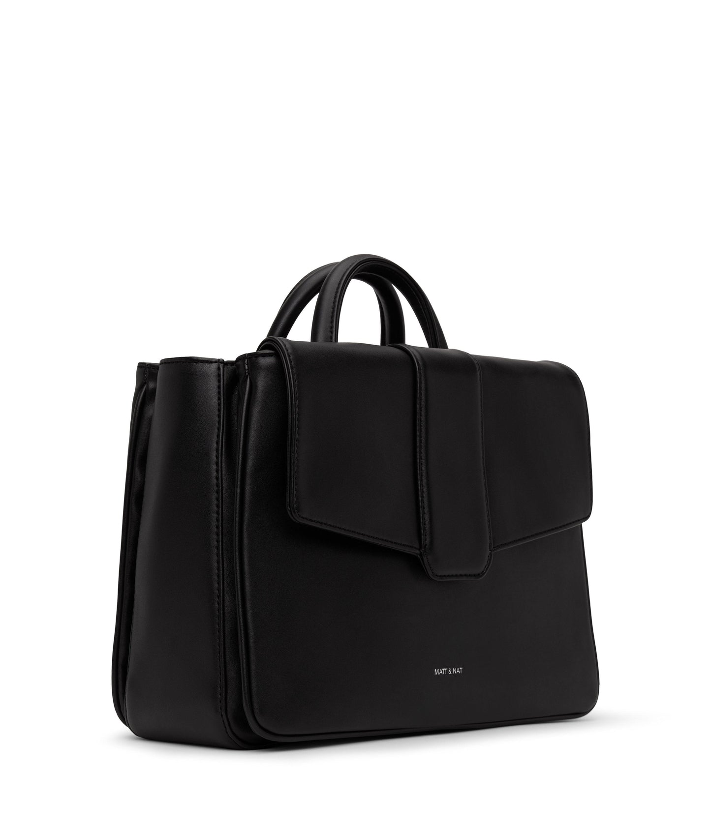 ZOE Vegan Satchel - Loom | Color: Black - variant::black