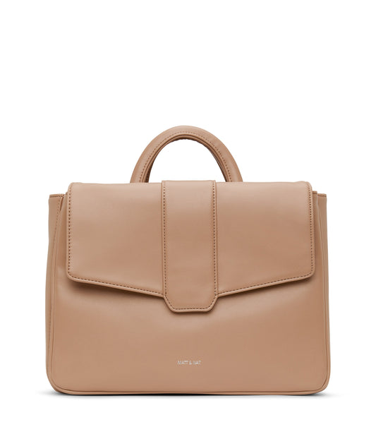 ZOE Vegan Satchel - Loom | Color: Tan - variant::cafe