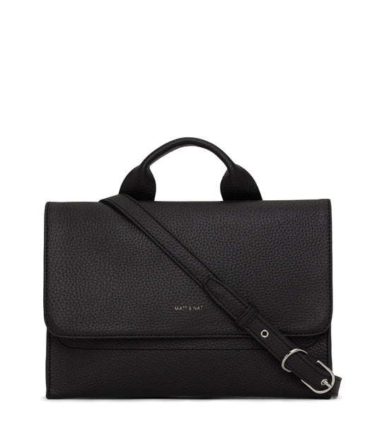 SIRA Vegan Crossbody Bag - Purity | Color: Black - variant::black
