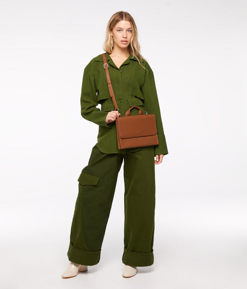 SIRA Vegan Crossbody Bag - Purity | Color: Tan - variant::carotene