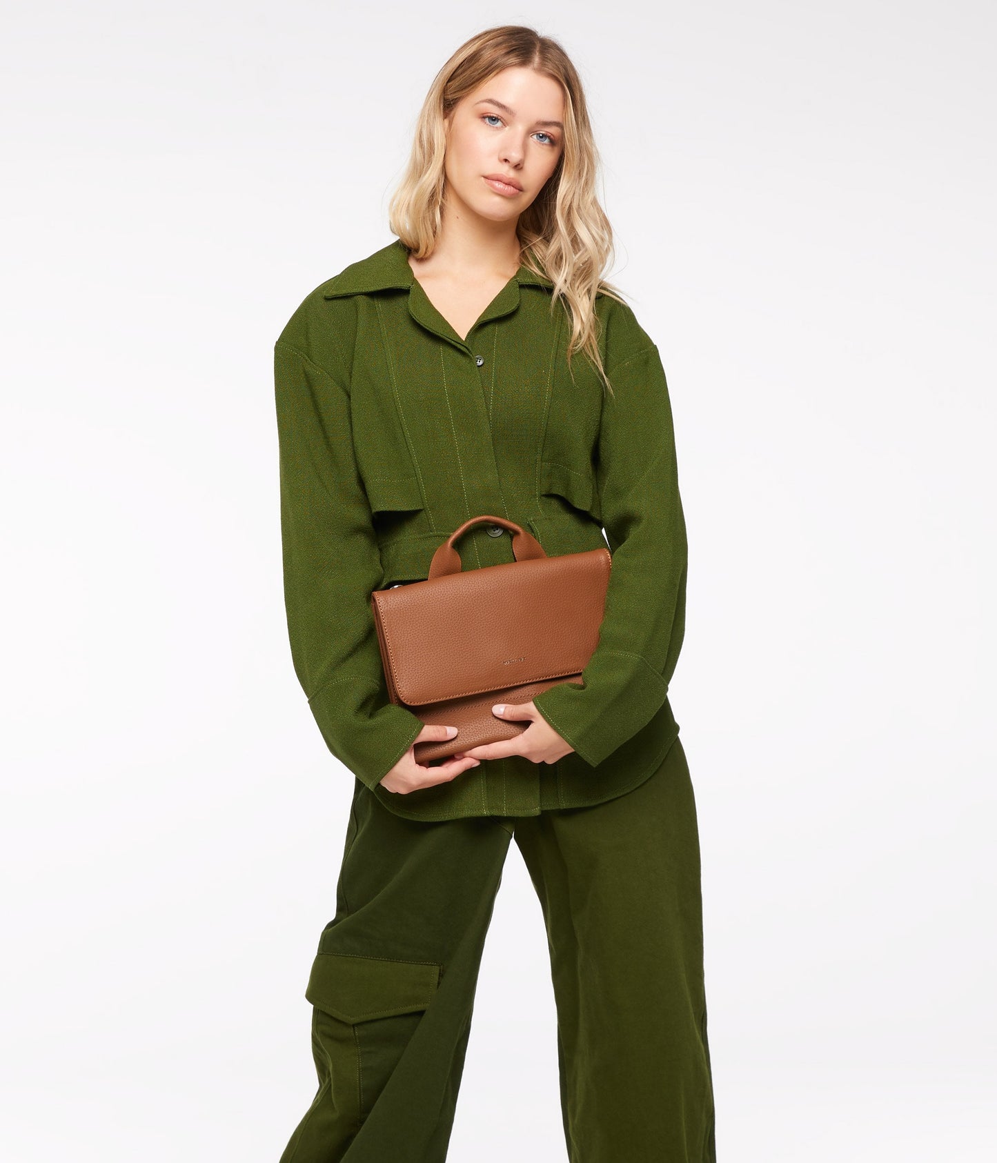 SIRA Vegan Crossbody Bag - Purity | Color: Grey - variant::mineral