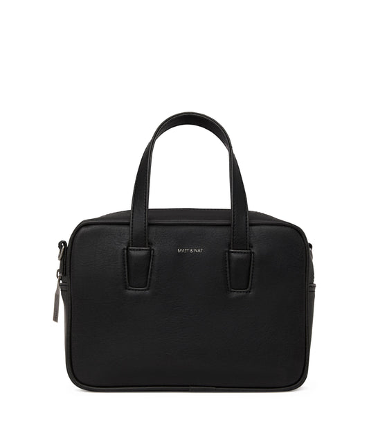 KENSISM Small Vegan Satchel - Vintage | Color: Black - variant::black