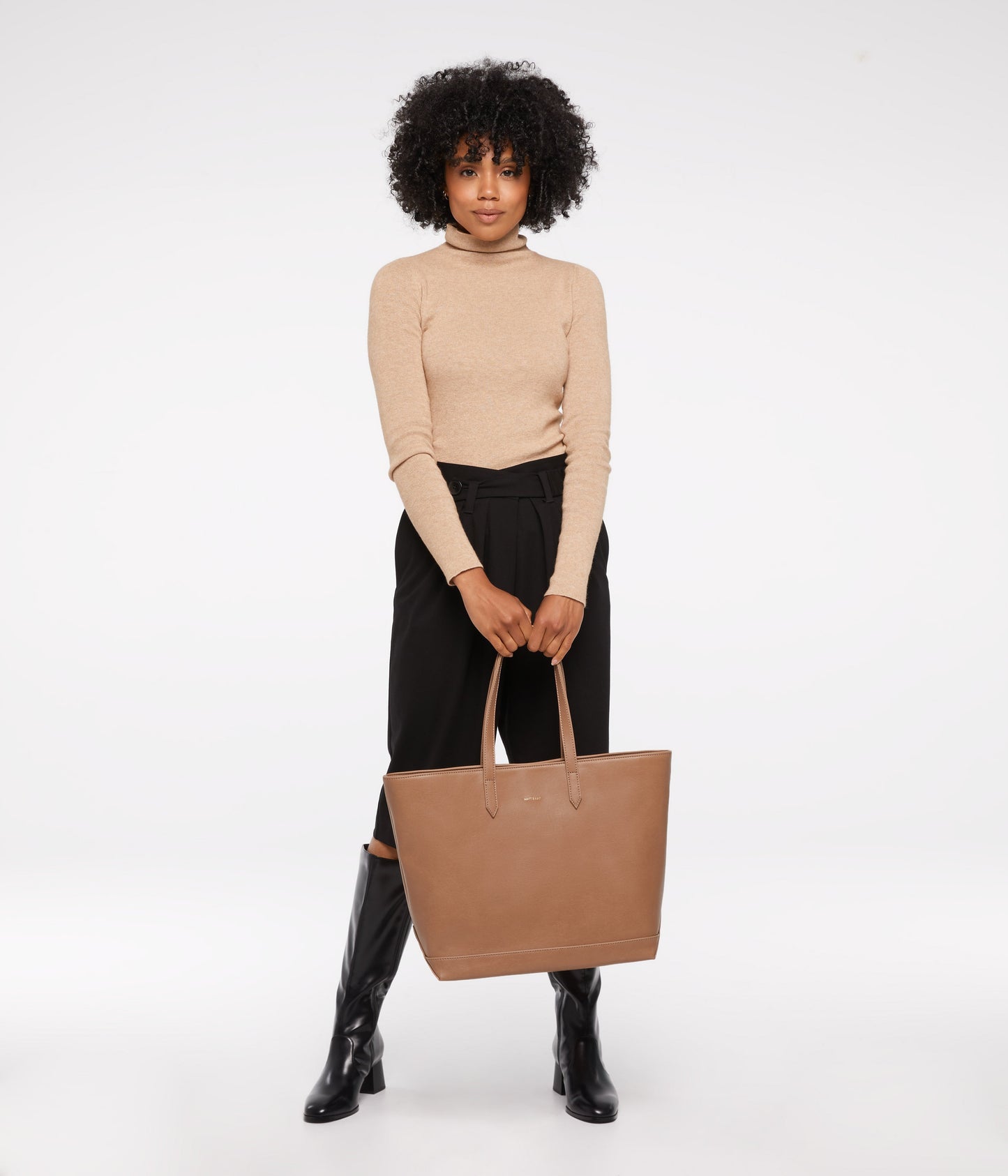 SCHLEPP Vegan Tote Bag - Vintage | Color: Tan - variant::soy