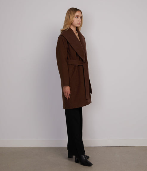 SOHEE Women's Vegan Coat | Color: Brown - variant::chestnut