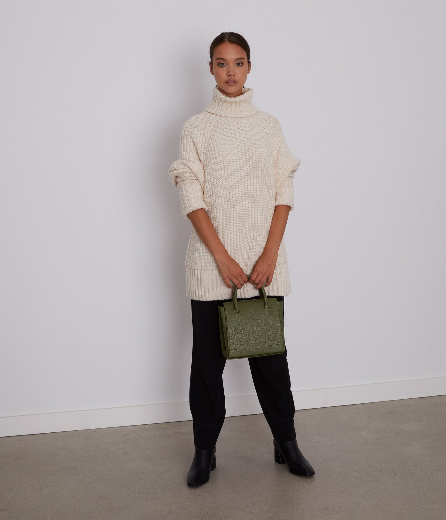 ADELSM Small Vegan Satchel - Purity | Color: Beige - variant::dream