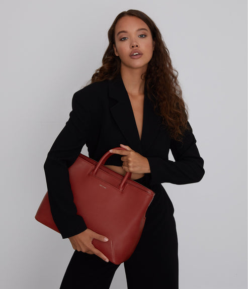 KINTLA Vegan Satchel - Vintage | Color: Brown - variant::chili