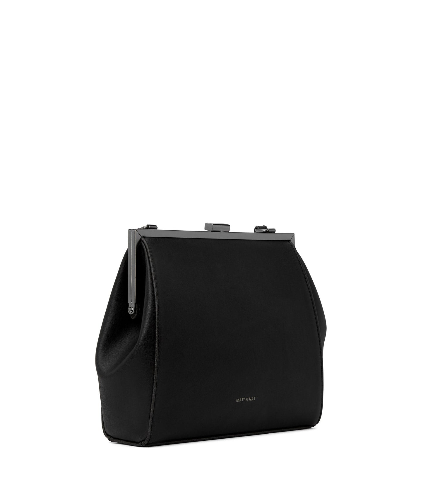 REIKA Vegan Frame Crossbody Bag - Vintage | Color: Black - variant::blkant