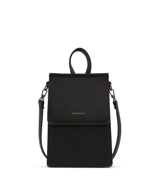THESSA Vegan Crossbody Bag - Vintage | Color: Black - variant::black