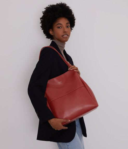 WILLA Vegan Tote Bag - Vintage | Color: Red - variant::barn