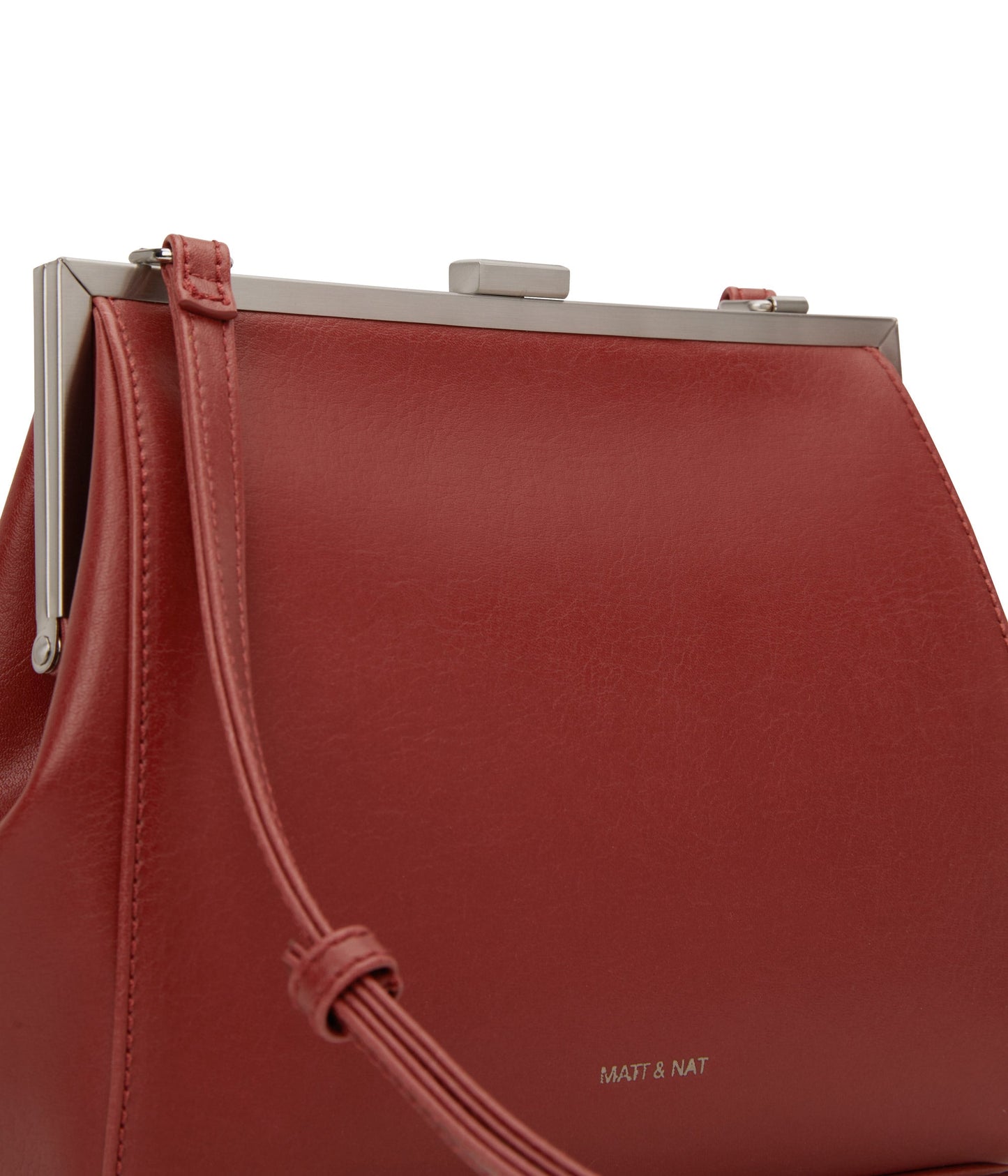 REIKA Vegan Frame Crossbody Bag - Vintage | Color: Red - variant::barn