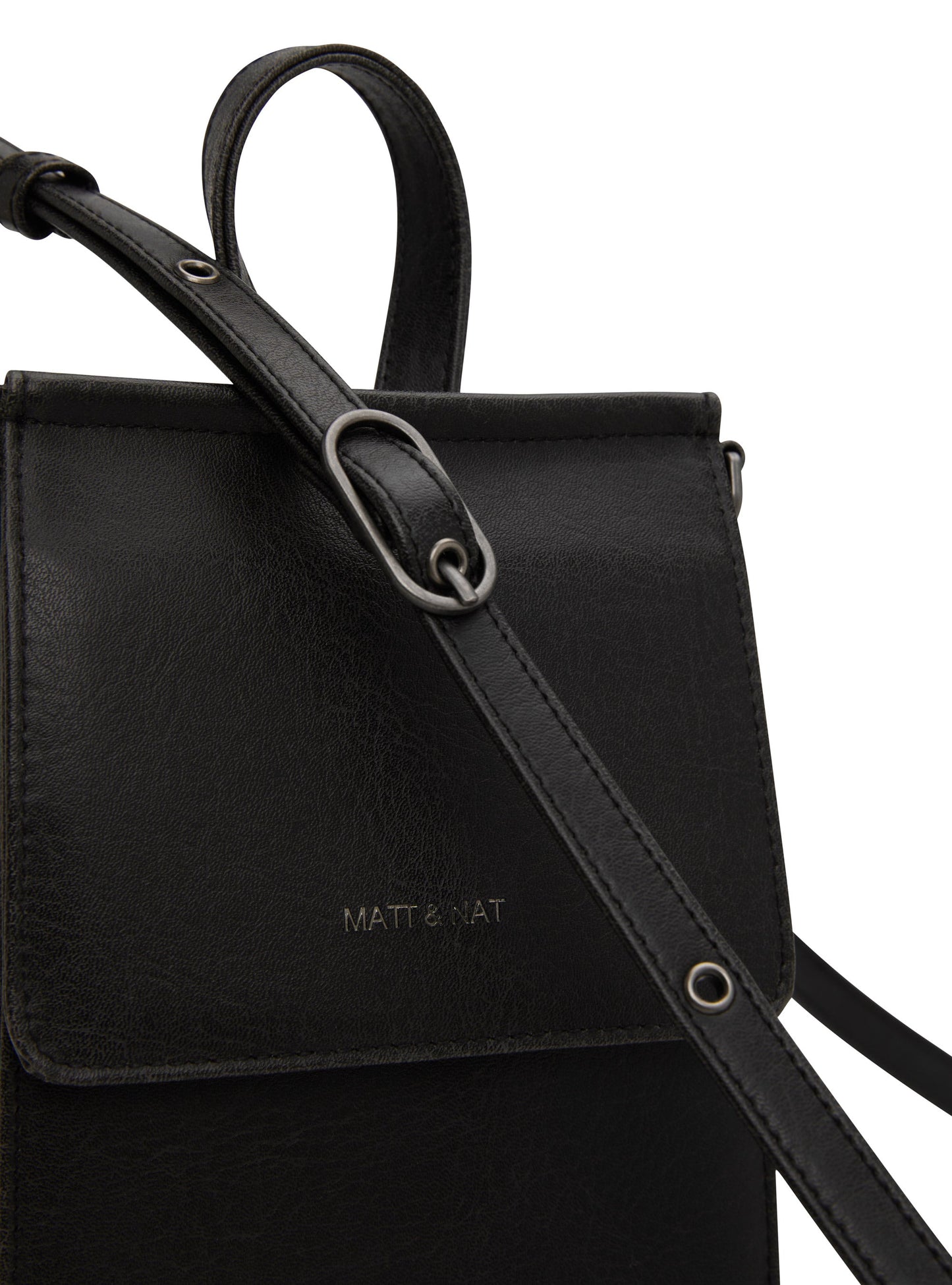 THESSA Vegan Crossbody Bag - Vintage | Color: Black - variant::black