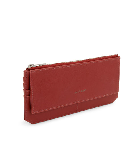 PERLA Vegan Flat Wallet - Vintage | Color: Red - variant::barn