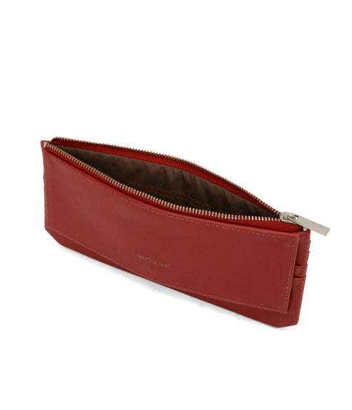 PERLA Vegan Flat Wallet - Vintage | Color: Red - variant::barn