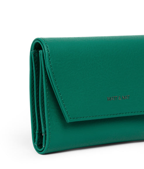 VERASM Small Vegan Wallet - Arbor | Color: Green - variant::peacock