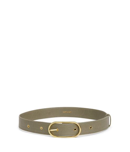 NEIL Women's Vegan Leather Belt | Color: Green - variant::sage