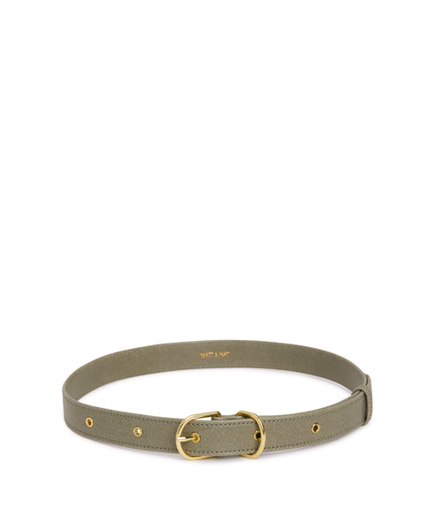 PARO Women's Vegan D-Ring Belt | Color: Green - variant::sage