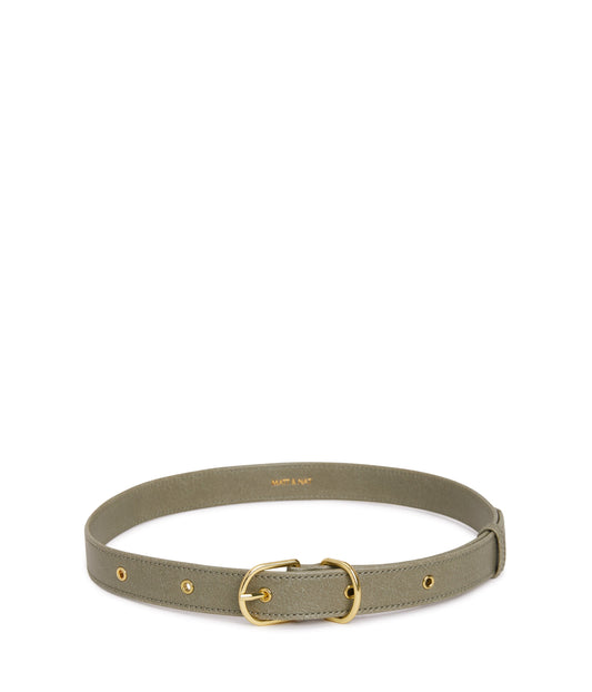 PARO Women's Vegan D-Ring Belt | Color: Green - variant::sage