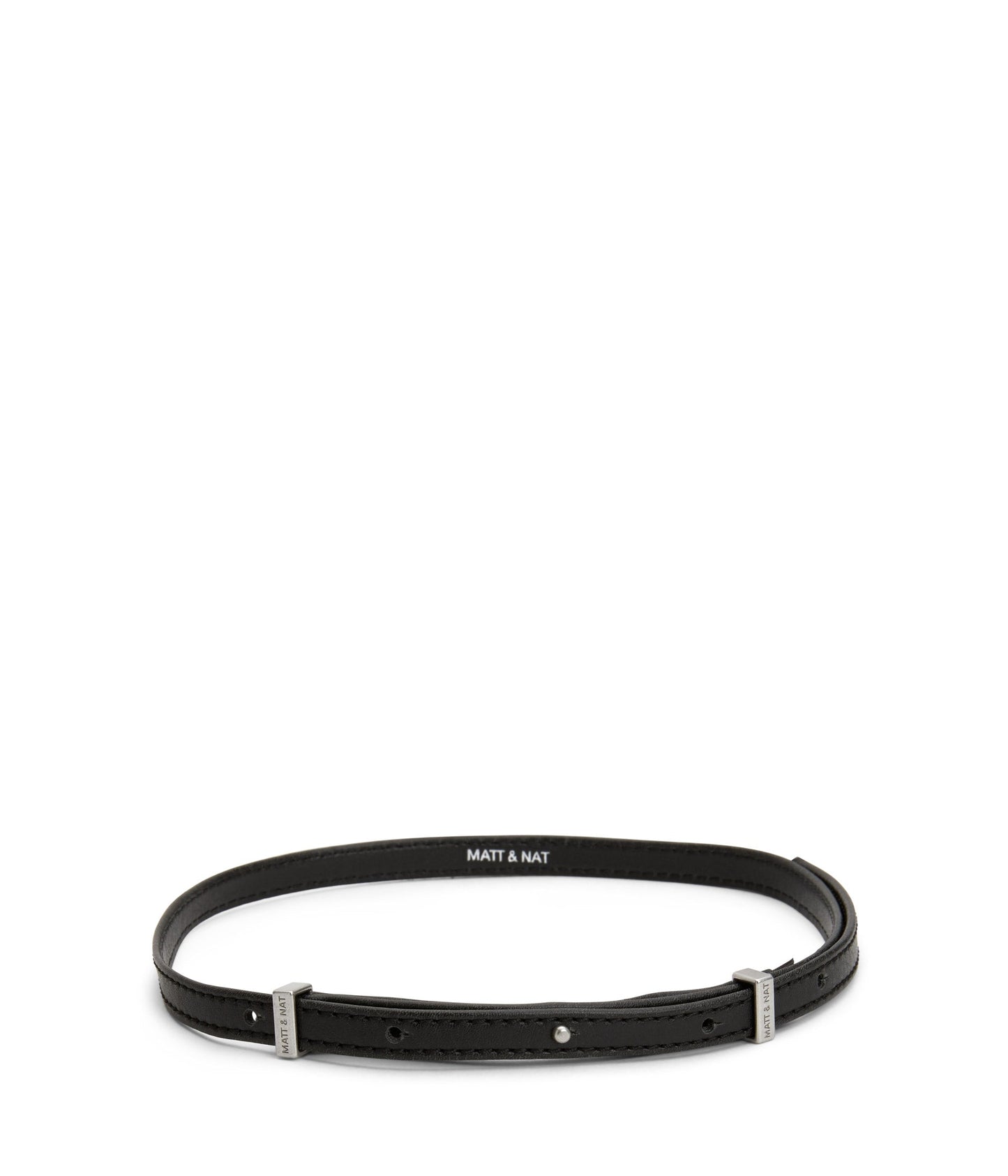 SOLINA Women's Vegan Skinny Belt | Color: Black - variant::black