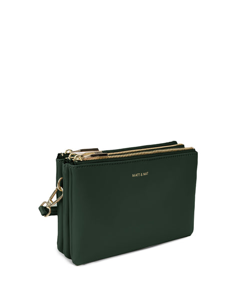 TRIPLET Vegan Crossbody Bag - Loom | Color: Green - variant::vineyard