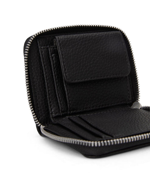 RUE Small Vegan Zip Wallet - Purity | Color: Black - variant::black