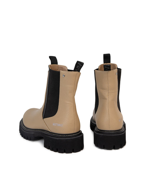 ZUKE Women's Vegan Chelsea Boots | Color: Blush, Black - variant::blush