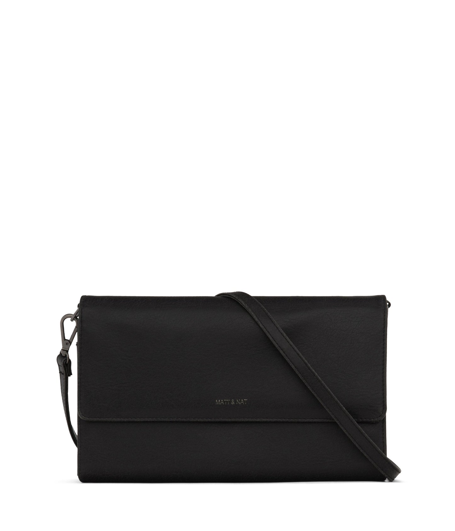 DREWLG Large Vegan Crossbody Bag - Vintage | Color: Black - variant::black