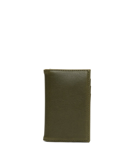 YORK Vegan Card Holder - Vintage | Color: Green - variant::olive