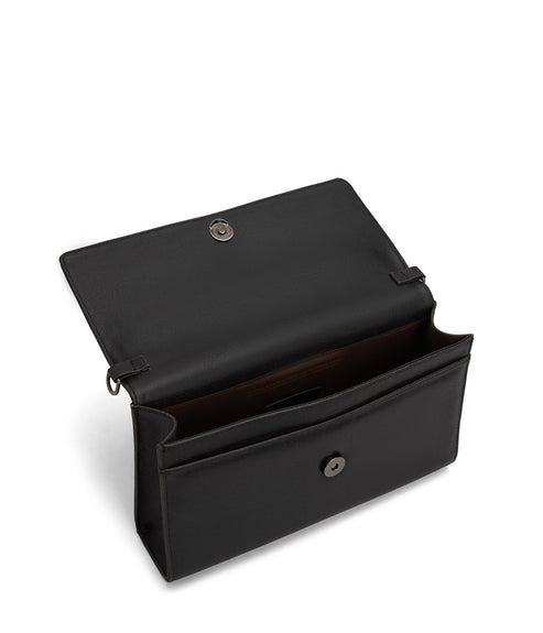 DREWLG Large Vegan Crossbody Bag - Vintage | Color: Black - variant::black