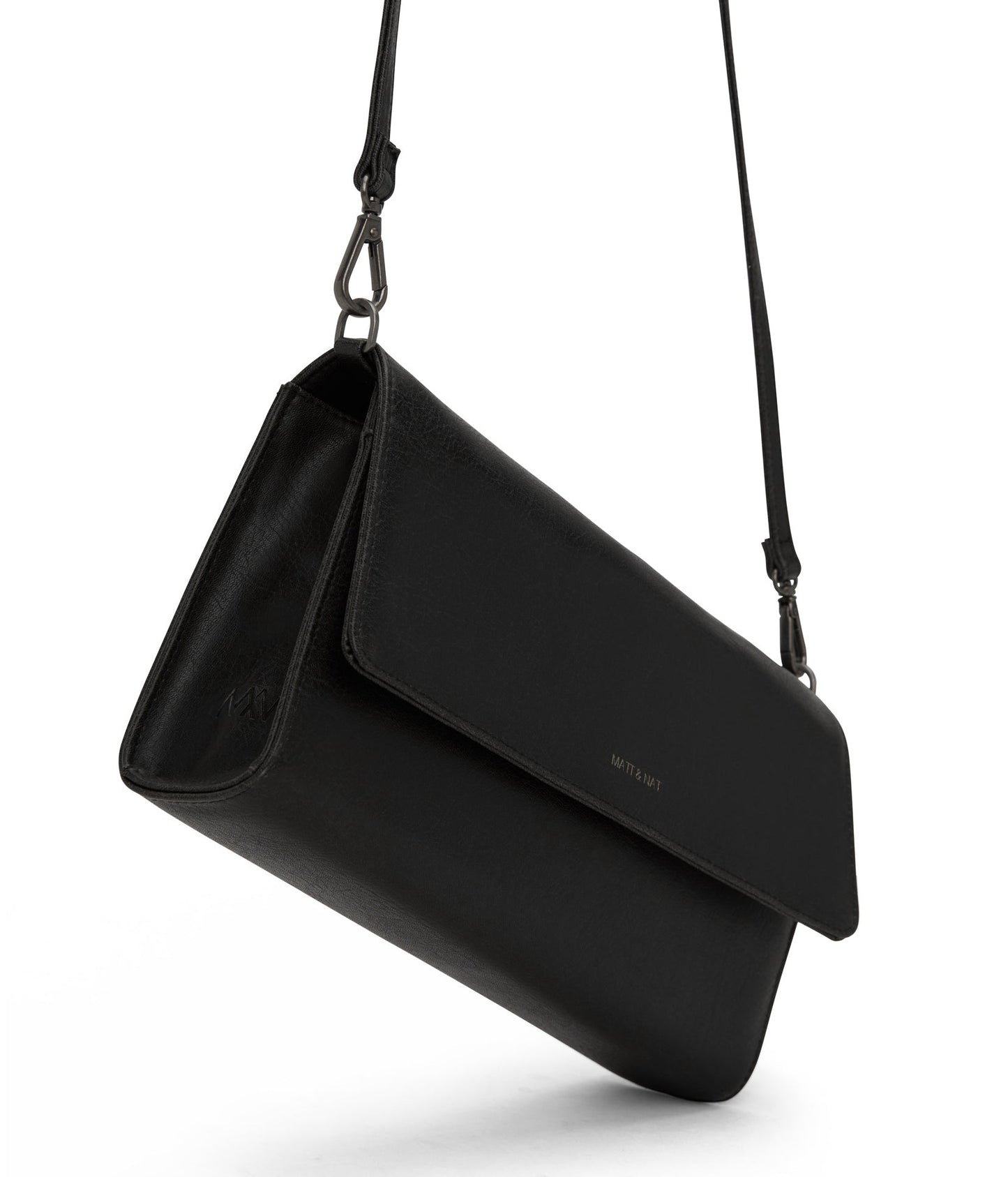 DREWLG Large Vegan Crossbody Bag - Vintage | Color: Black - variant::black