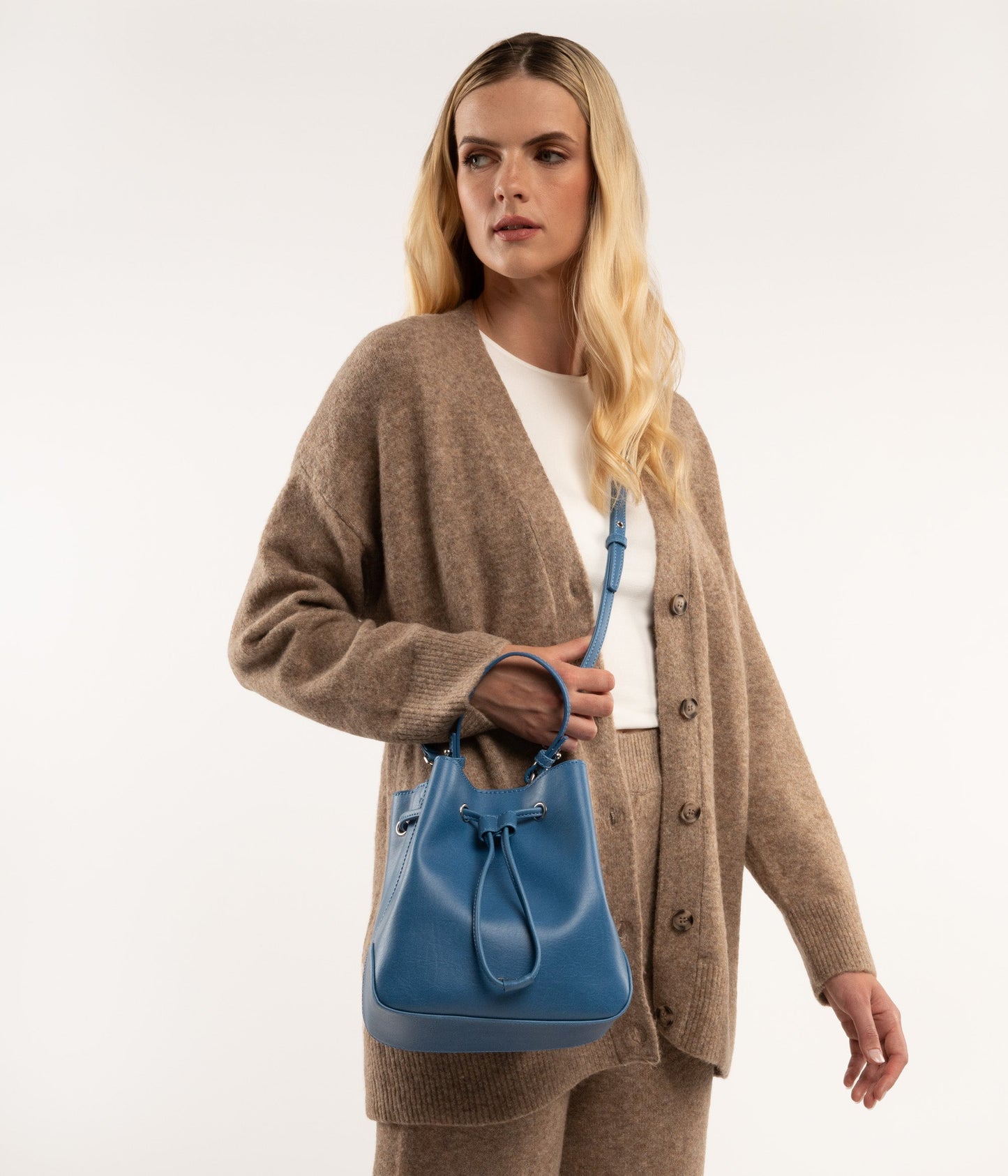 DUPONT Vegan Bucket Bag - Vintage | Color: Blue - variant::bluejay