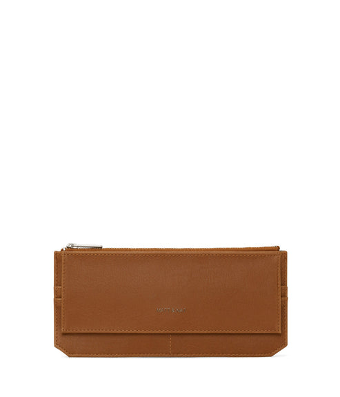 PERLA Vegan Flat Wallet - Vintage | Color: Brown - variant::chili