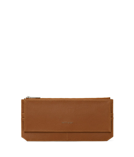 PERLA Vegan Flat Wallet - Vintage | Color: Brown - variant::chili