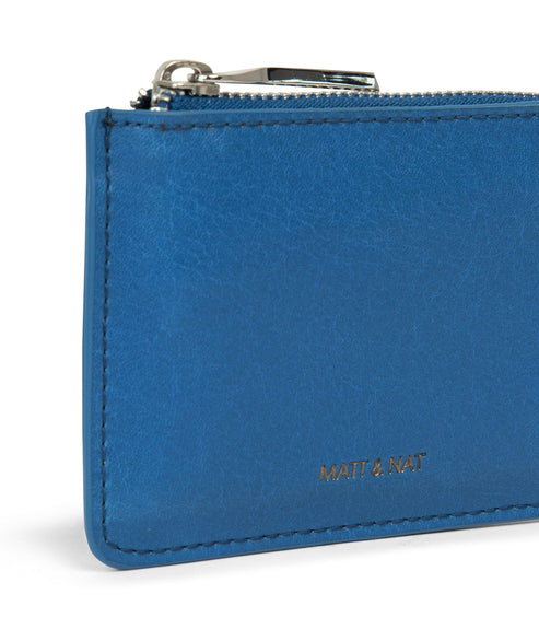 SEVASM Small Vegan Wallet - Vintage | Color: Blue - variant::bluejay