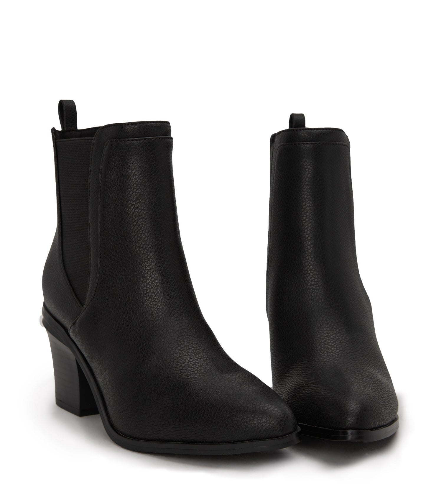 KALISTA Women's Vegan Mid Heel Boots | Color: Black - variant::black