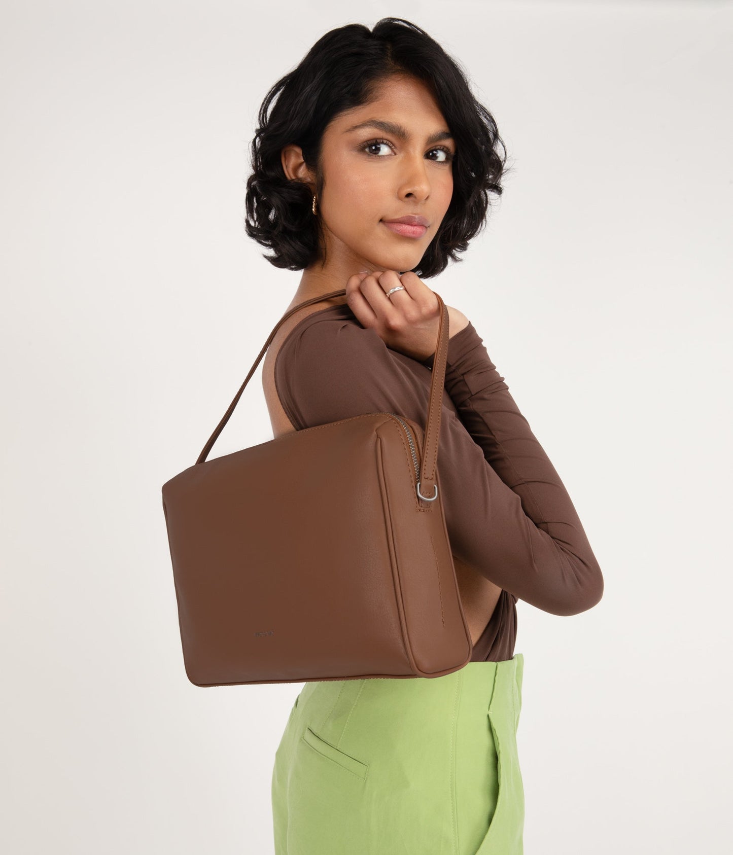 HAVANA Vegan Shoulder Bag - Arbor | Color: Brown - variant::pecan