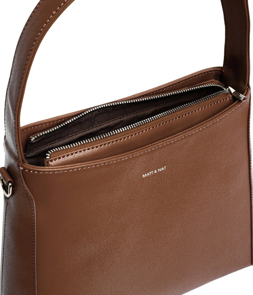 JADA Vegan Shoulder Bag - Arbor | Color: Brown - variant::pecan