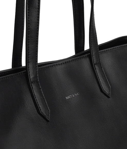 SCHLEPP Vegan Tote Bag - Arbor | Color: Black - variant::black